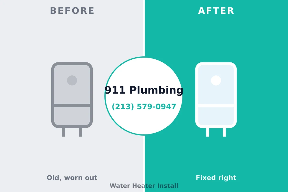 Before and after: plumbing company Sylvan Springs, AL